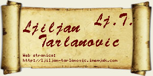 Ljiljan Tarlanović vizit kartica